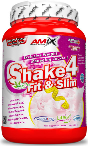 Boisson protéinée en poudre Amix Shake 4 Fit&Slim 500g
