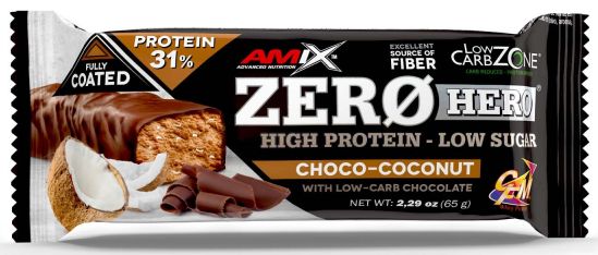 Barre Protéinée Amix Zero Hero 31% Protéine 65g
