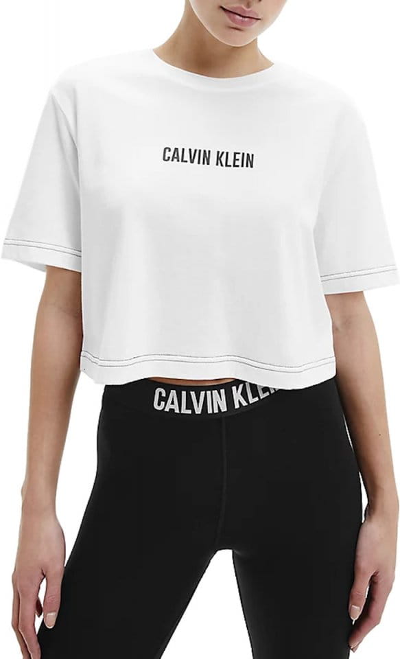 Tee-shirt Calvin Klein Open Back Cropped T-Shirt