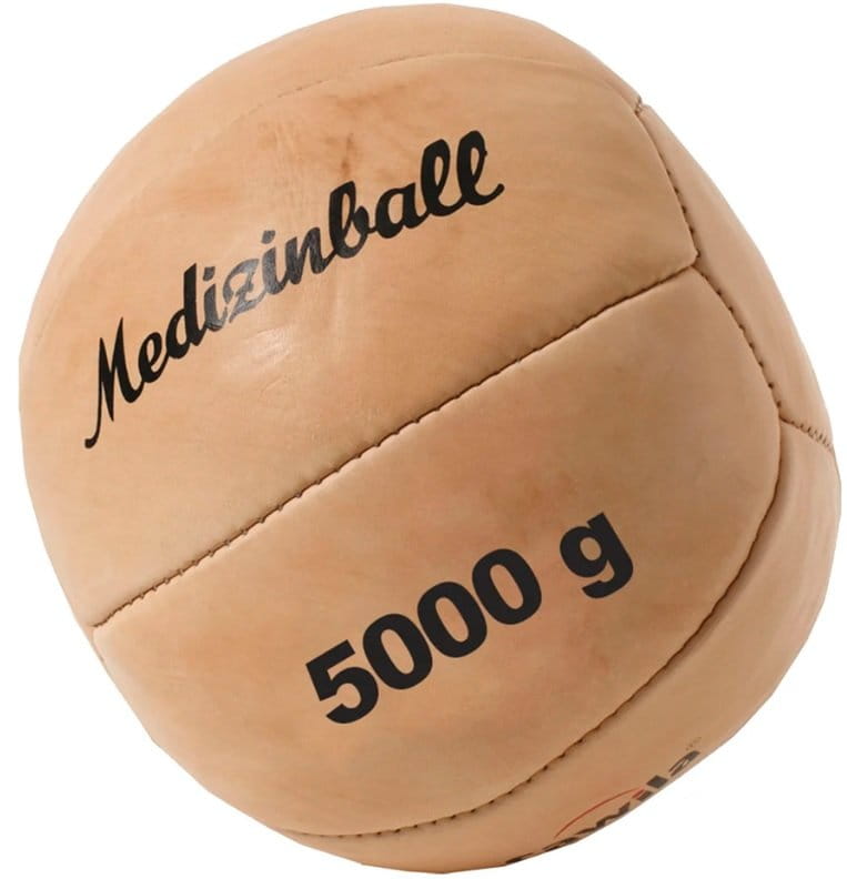Médecine-ball Cawila Leather medicine ball PRO 5.0 kg