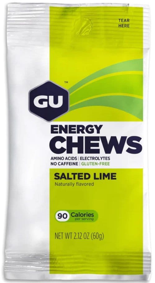 Gels énergétiques GU Energy Chews 60 g Salted Lime 1 SÁČ
