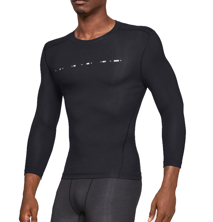 Tee-shirt à manches longues Under Armour Recovery Compression 3/4 Sleeve-BLK