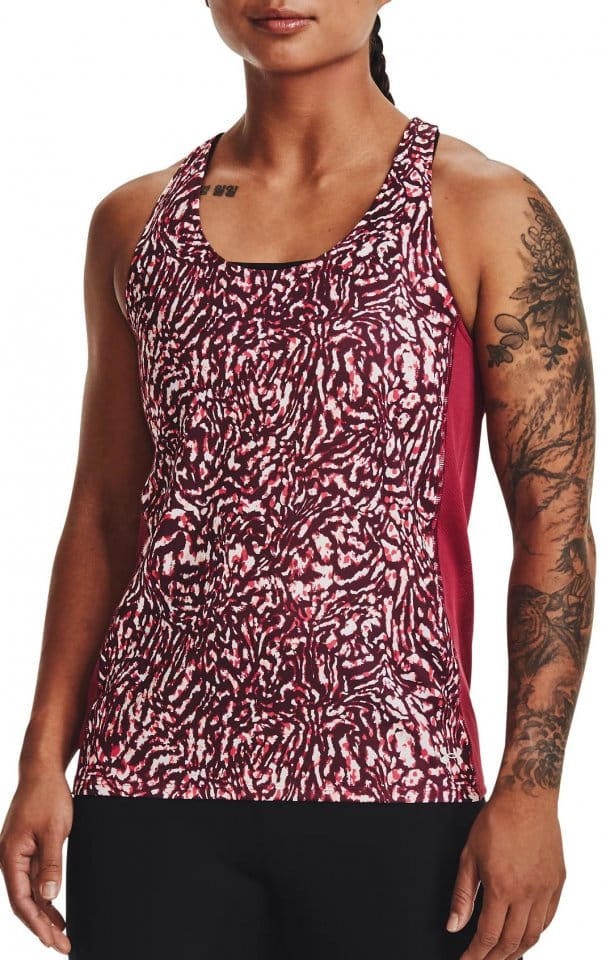 Débardeurs Under Armour UA Fly By Printed Tank-PNK