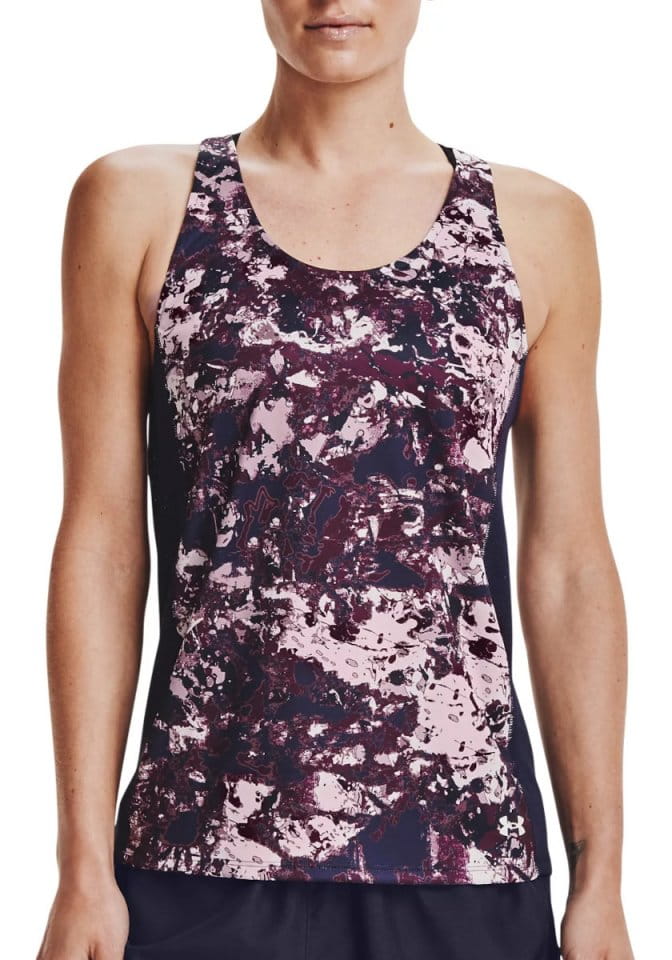 Débardeurs Under Armour UA Fly By Printed Tank-PNK