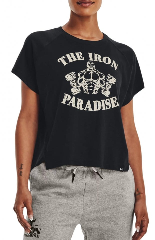 Tee-shirt Under Armour UA PJT ROCK VINTAGE IRON SS-BLK
