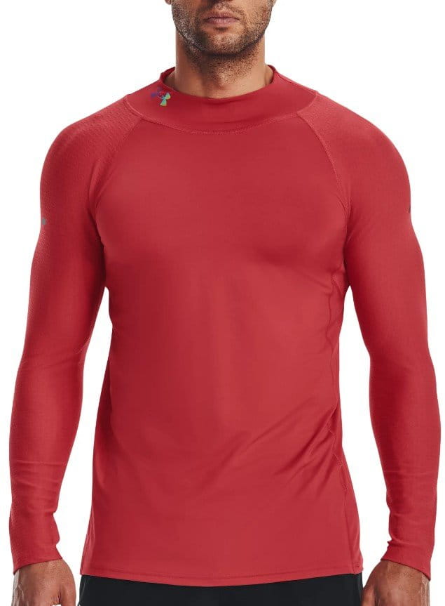 Tee-shirt à manches longues Under Armour UA SmartForm Rush Mock LS-RED