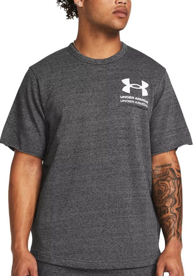 Tee-shirt Under Armour UA Rival Terry SS Colorblock-GRY