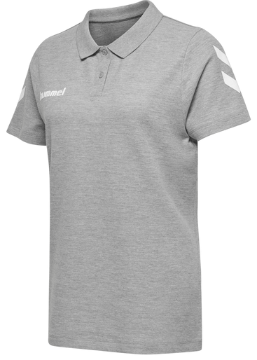Tee-shirt Hummel Cotton Poloshirt Women Grey