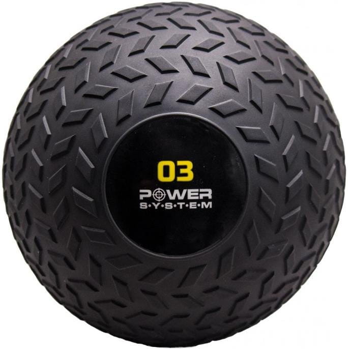 Médecine-ball Power System SLAM BALL BLACK 3 kg