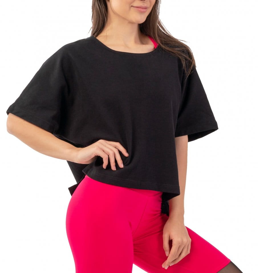 Tee-shirt Nebbia Organic Cotton Loose Fit “The Minimalist” Crop Top