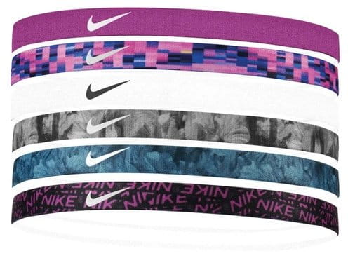 Bandeau Nike Headbands 6 PK Printed