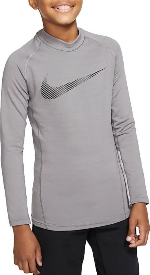 Tee-shirt à manches longues Nike B NP LS THERMA MOCK GFX