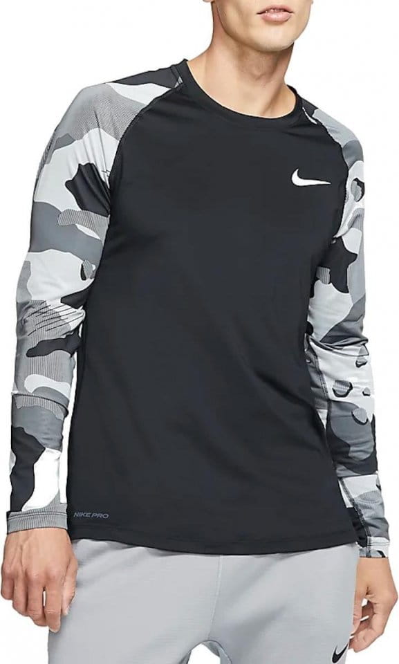 Tee-shirt à manches longues Nike M NP TOP LS SLIM CAMO 1