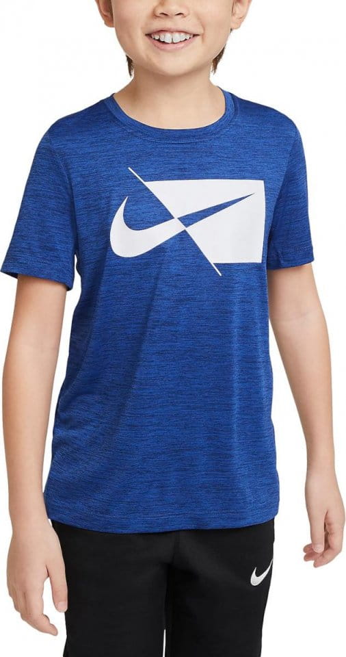 Tee-shirt Nike HBR T-Shirt Kids Blau Weiss F492