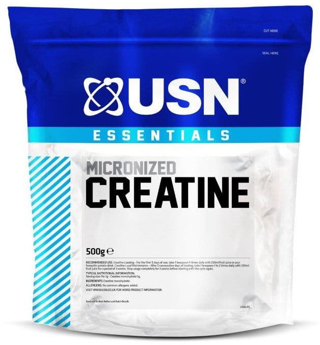 Monohydrate de créatine USN Essential sans arôme 500g
