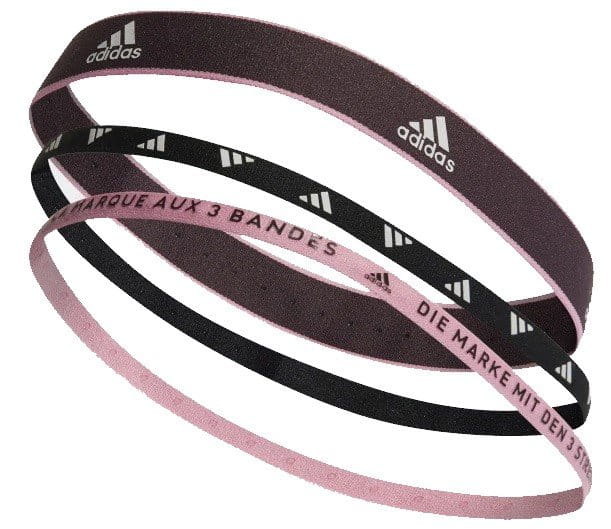 Bandeau adidas New Haarband 3er Pack Rot Schwarz Pink