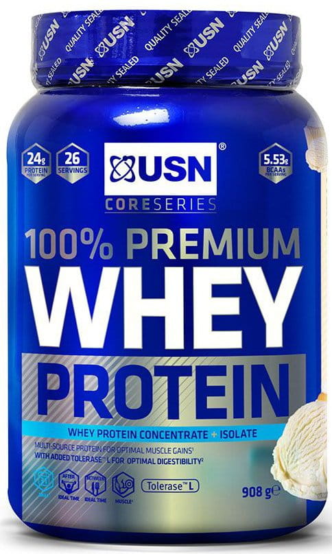 Poudres de protéines USN 100% Whey Protein Premium vanila 2.28kg